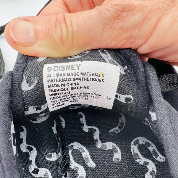 DISNEY THE NIGHTMARE BEFORE CHRISTMAS BLACK SNEAKERS SIZE 8 - Picture 9 of 16